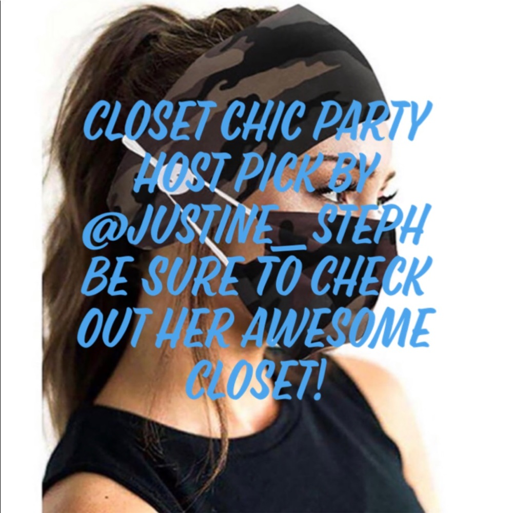 Brand New Face Mask & Headband Set Army Green Camo - Picture 7 of 12
